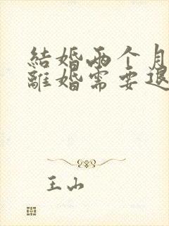 结婚两个月家暴离婚需要退彩礼吗