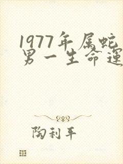 1977年属蛇男一生命运怎么样