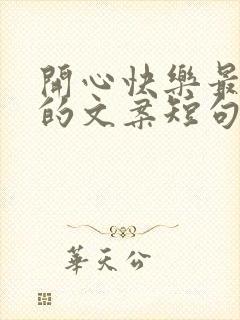 开心快乐最重要的文案短句