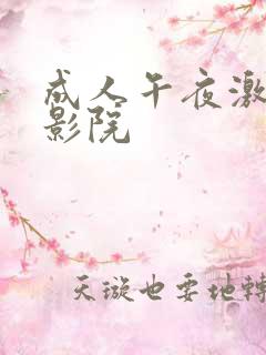 成人午夜激情电影院