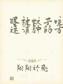 眼被蚊子咬了快速消肿的方法