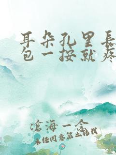 耳朵孔里长了个包一按就疼怎么办