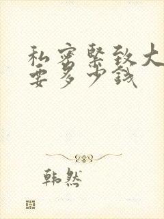 私密紧致大概需要多少钱