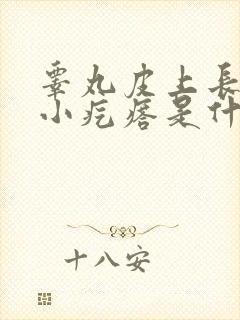 睾丸皮上长血泡小疙瘩是什么毛病