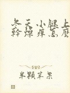 冬天小腿上皮肤干燥痒怎么办