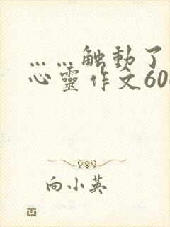 ……触动了我的心灵作文600