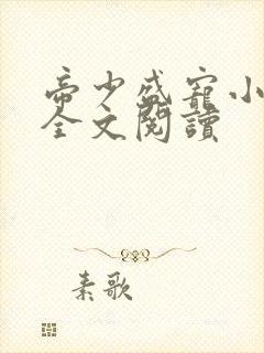 帝少盛宠小娇妻全文阅读