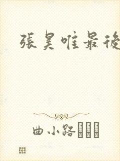 张昊唯最后结局