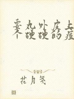 睾丸外皮上长了个硬硬的痘痘