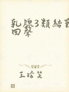 乳腺3类结节低回声