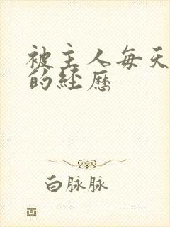 被主人每天调教的经历