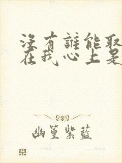 没有谁能取代你在我心上是什么歌