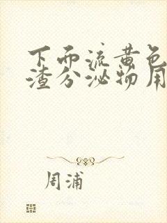 下面流黄色豆腐渣分泌物用什么药