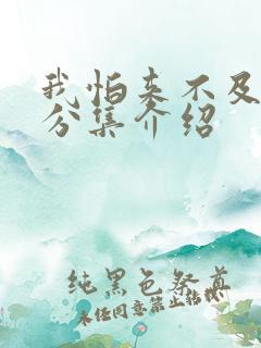 我怕来不及剧情分集介绍