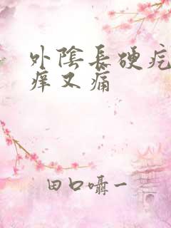 外阴长硬疙瘩又痒又痛