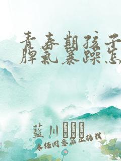 青春期孩子叛逆脾气暴躁怎么办