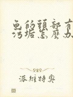 龟的头部有白色污垢怎么办