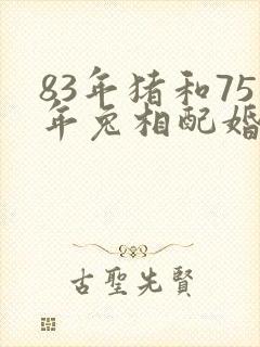 83年猪和75年兔相配婚姻如何