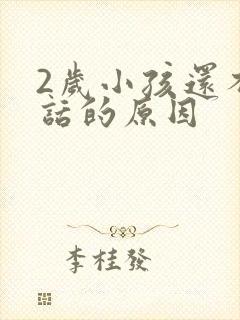 2岁小孩还不说话的原因