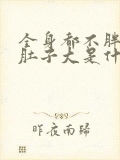 全身都不胖只有肚子大是什么原因