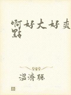 啊好大好爽再快点