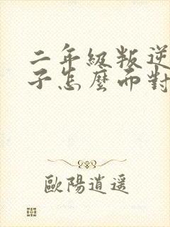 二年级叛逆期孩子怎么面对