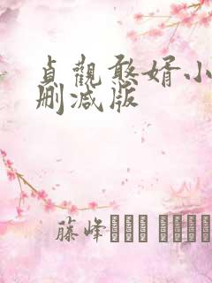 贞观憨婿小说无删减版