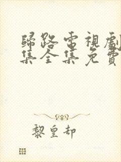 归路电视剧30集全集免费观看