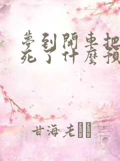 梦到开车把人撞死了什么预兆