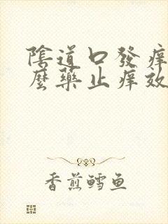 阴道口发痒用什么药止痒效果好