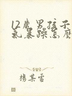 12岁男孩子脾气暴躁怎么办