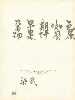 孕早期咖色分泌物是什么原因