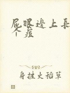 屁眼边上长了一个痘