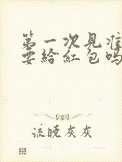 第一次见准女婿要给红包吗