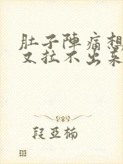 肚子阵痛想拉屎又拉不出来什么原因