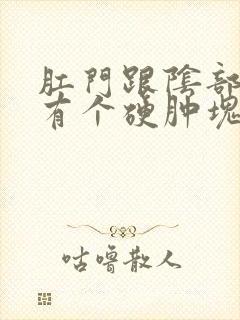 肛门跟阴部中间有个硬肿块疼