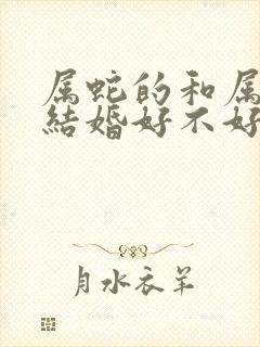 属蛇的和属猴的结婚好不好