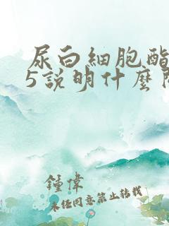 尿白细胞酯酶75说明什么问题