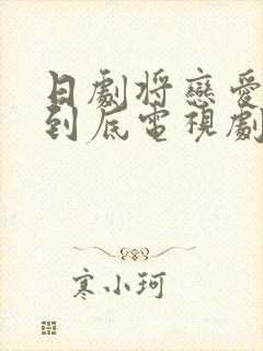 日剧将恋爱进行到底电视剧在线观看