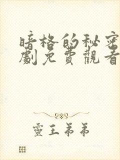 暗格的秘密电视剧免费观看全集完整版