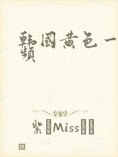 韩国黄色一级视频