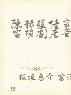 陈赫张佳宁主演电视剧老爸的爱情