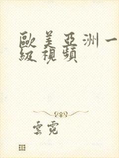 欧美亚洲一级二级视频