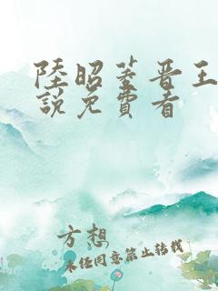 陆昭菱晋王的小说免费看