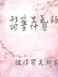 形容生气的两字词有什么