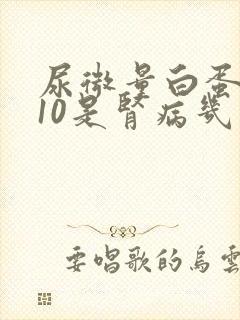 尿微量白蛋白110是肾病几期