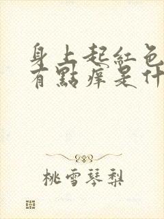 身上起红色斑块有点痒是什么原因