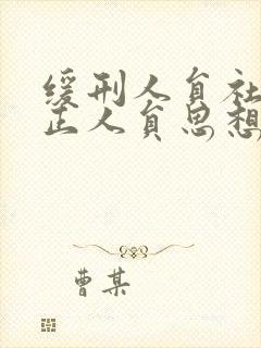 缓刑人员社区矫正人员思想汇报怎么写