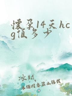 怀孕14天hcg值多少