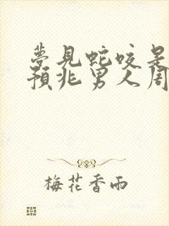 梦见蛇咬是什么预兆男人周公解梦